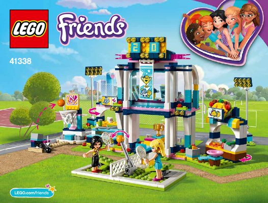 Building Instructions - LEGO - Friends - 41338 - Stephanie's Sports Arena: Page 1