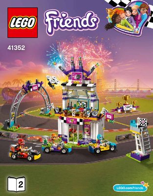 Building Instructions - LEGO - 41352 - The Big Race Day: Page 1