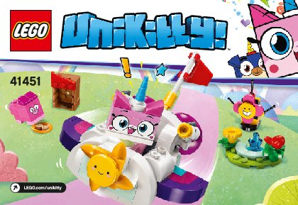 Building Instructions - LEGO - 41451 - Unikitty™ Cloud Car: Page 1