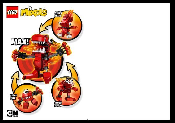 Building Instructions - LEGO - Mixels - 41500 - FLAIN: Page 1