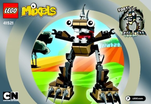 Building Instructions - LEGO - Mixels - 41521 - FOOTI: Page 1