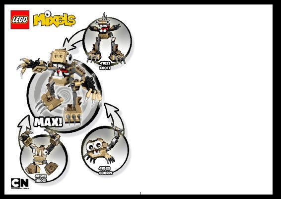 Building Instructions - LEGO - Mixels - 41521 - FOOTI: Page 1