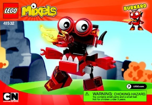 Building Instructions - LEGO - Mixels - 41532 - Burnard: Page 1