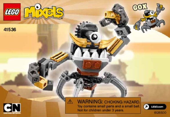 Building Instructions - LEGO - Mixels - 41536 - Gox: Page 1