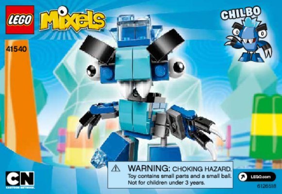 Building Instructions - LEGO - Mixels - 41540 - Chilbo: Page 1