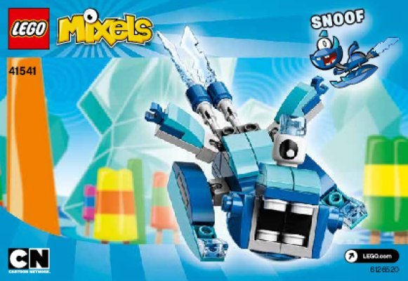 Building Instructions - LEGO - Mixels - 41541 - Snoof: Page 1