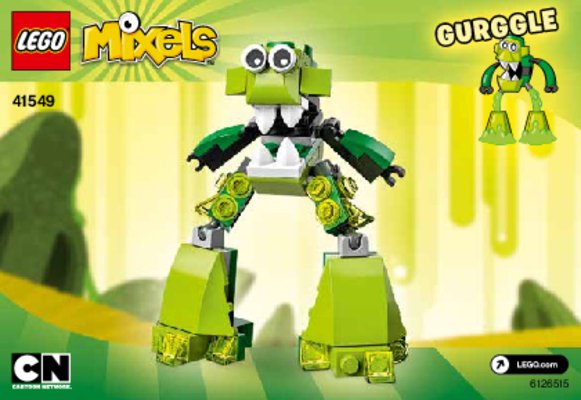 Building Instructions - LEGO - Mixels - 41549 - Gurggle: Page 1