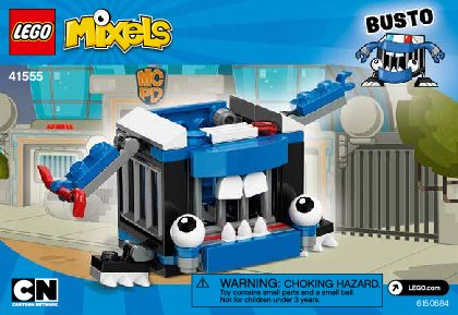 Building Instructions - LEGO - Mixels - 41555 - Busto: Page 1