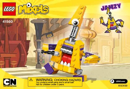 Building Instructions - LEGO - Mixels - 41560 - Jamzy: Page 1