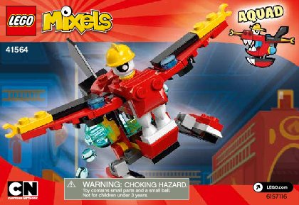 Building Instructions - LEGO - Mixels - 41564 - Aquad: Page 1