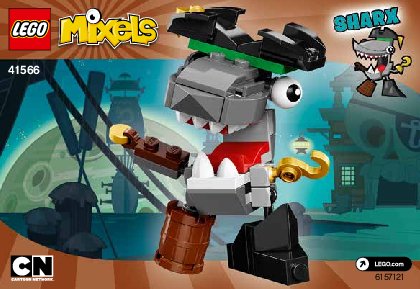 Building Instructions - LEGO - Mixels - 41566 - Sharx: Page 1