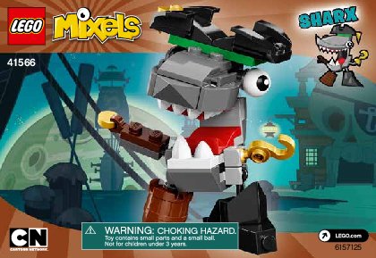 Building Instructions - LEGO - Mixels - 41566 - Sharx: Page 1