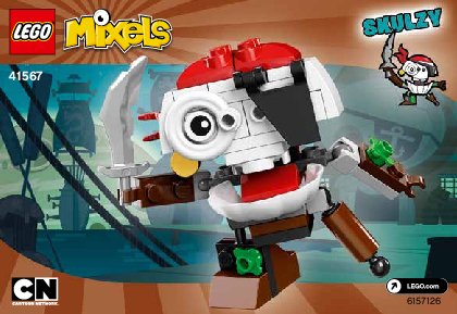 Building Instructions - LEGO - Mixels - 41567 - Skulzy: Page 1