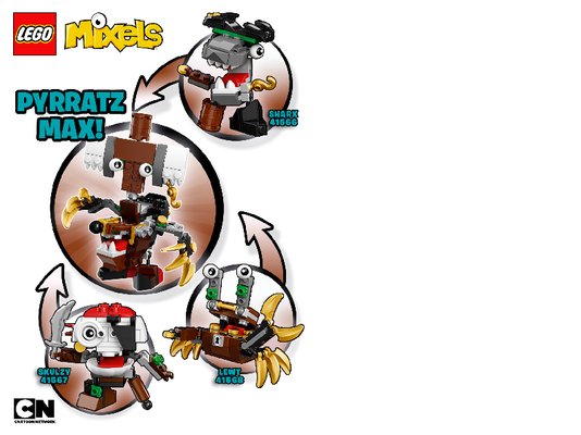 Building Instructions - LEGO - Mixels - 41567 - Skulzy: Page 1