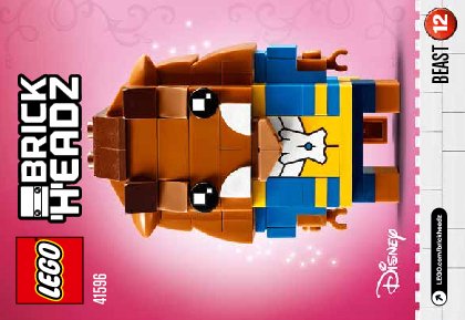 Building Instructions - LEGO - BrickHeadz - 41596 - Beast: Page 1