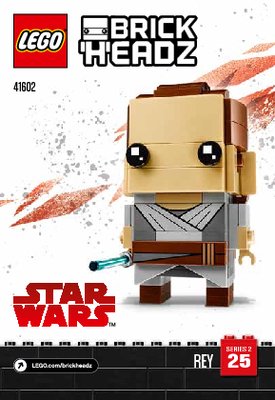 Building Instructions - LEGO - BrickHeadz - 41602 - Rey: Page 1