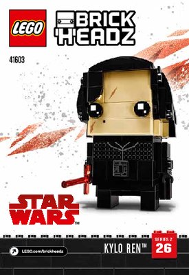 Building Instructions - LEGO - BrickHeadz - 41603 - Kylo Ren™: Page 1