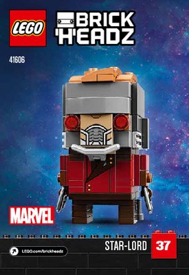 Building Instructions - LEGO - BrickHeadz - 41606 - Star-Lord: Page 1