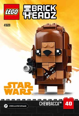 Building Instructions - LEGO - BrickHeadz - 41609 - Chewbacca™: Page 1