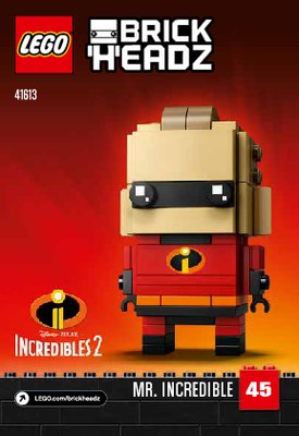 Building Instructions - LEGO - BrickHeadz - 41613 - Mr. Incredible & Frozone: Page 1