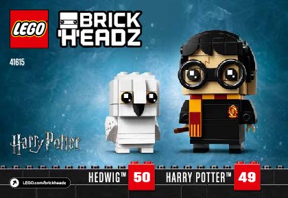 Building Instructions - LEGO - 41615 - Harry Potter™ & Hedwig™: Page 1