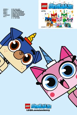 Building Instructions - LEGO - 41775 - Unikitty™! Collectibles Series 1: Page 1