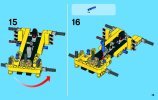 Building Instructions - LEGO - Technic - 42004 - Mini Backhoe Loader: Page 15