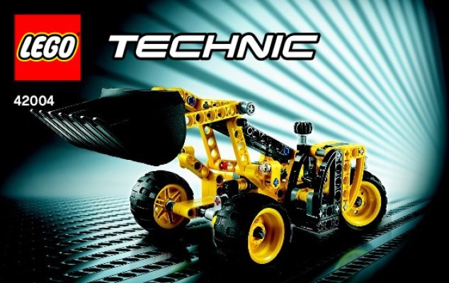 Building Instructions - LEGO - Technic - 42004 - Mini Backhoe Loader: Page 1