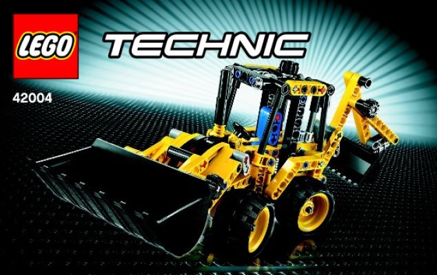 Building Instructions - LEGO - Technic - 42004 - Mini Backhoe Loader: Page 1