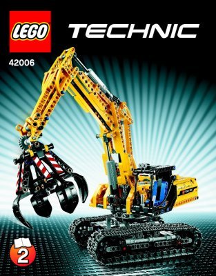 Building Instructions - LEGO - Technic - 42006 - Excavator: Page 1