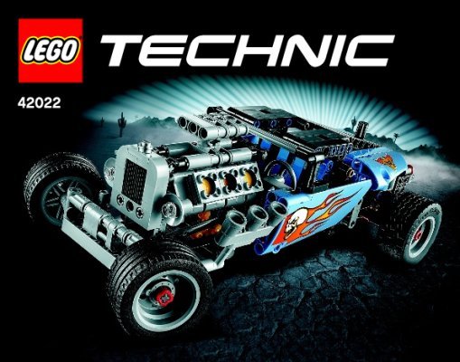 Building Instructions - LEGO - Technic - 42022 - Hot Rod: Page 1