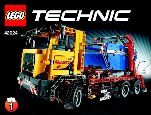 Building Instructions - LEGO - Technic - 42024 - Container Truck: Page 1