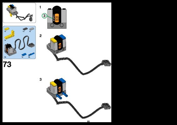 Building Instructions - LEGO - Technic - 42030 - Remote-Controlled VOLVO L350F Wheel Loader: Page 1