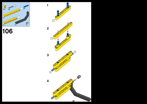 Building Instructions - LEGO - Technic - 42030 - Remote-Controlled VOLVO L350F Wheel Loader: Page 1