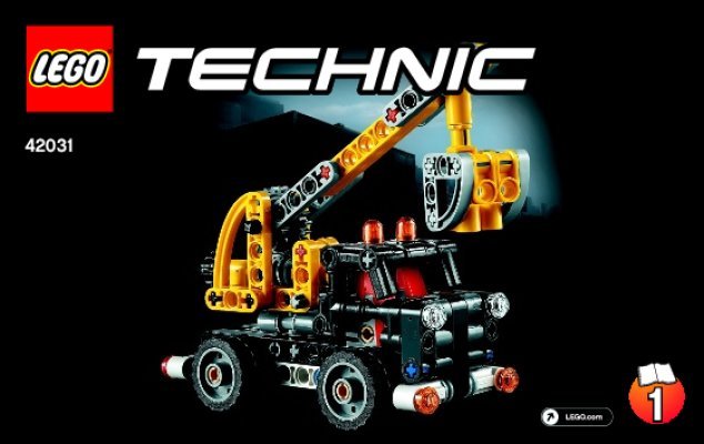 Building Instructions - LEGO - Technic - 42031 - Cherry Picker: Page 1