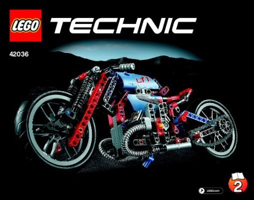 Building Instructions - LEGO - 42036 - Street Motorcycle: Page 1