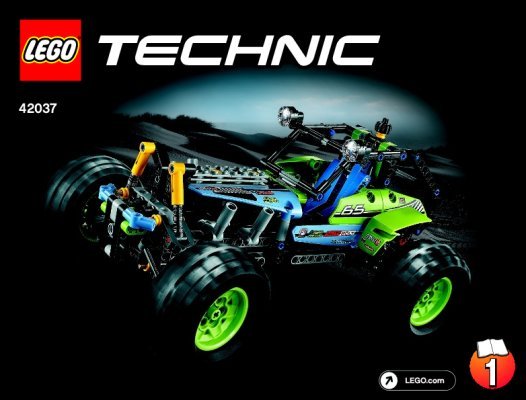 Building Instructions - LEGO - Technic - 42037 - Formula Off-Roader: Page 1