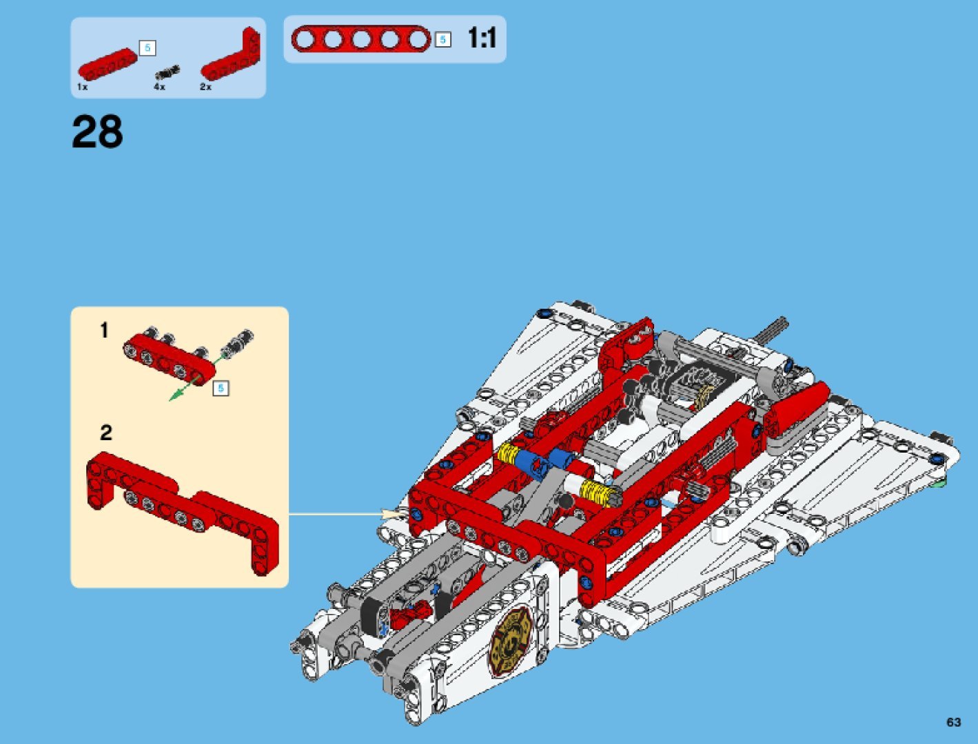 Building Instructions - LEGO - Technic - 42040 - Fire Plane