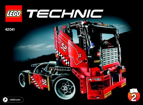 Building Instructions - LEGO - Technic - 42041 - Race Truck: Page 1