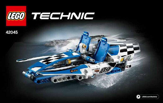 Building Instructions - LEGO - Technic - 42045 - Hydroplane Racer: Page 1