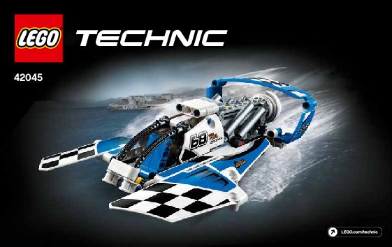 Building Instructions - LEGO - Technic - 42045 - Hydroplane Racer: Page 1