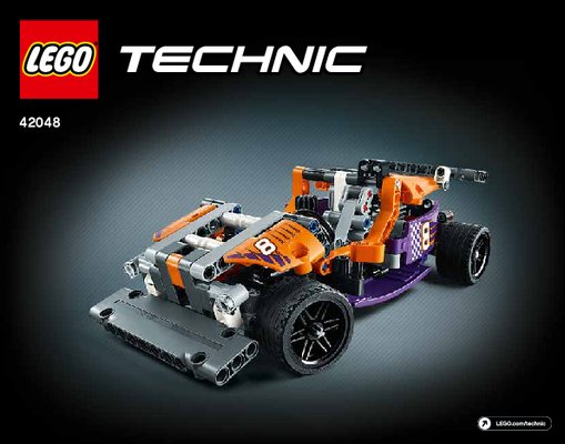 Building Instructions - LEGO - Technic - 42048 - Race Kart: Page 1