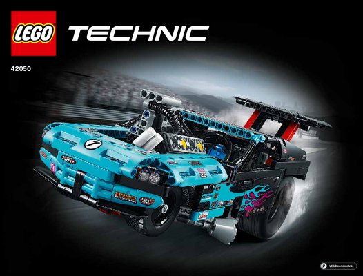 Building Instructions - LEGO - Technic - 42050 - Drag Racer: Page 1