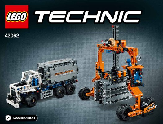 Building Instructions - LEGO - Technic - 42062 - Container Yard: Page 1