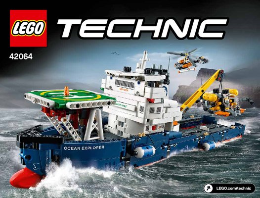 Building Instructions - LEGO - Technic - 42064 - Ocean Explorer: Page 1