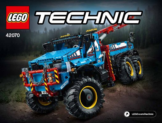 Building Instructions - LEGO - Technic - 42070 - 6x6 All Terrain Tow Truck: Page 1