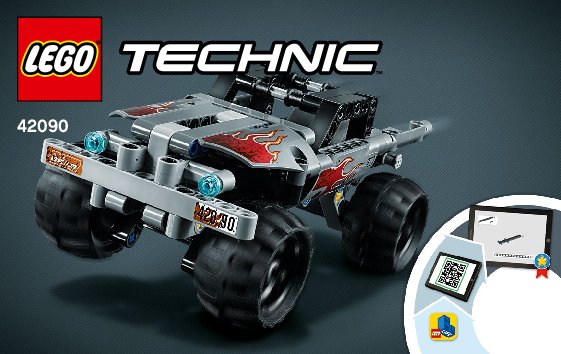 Building Instructions - LEGO - 42090 - Getaway Truck: Page 1