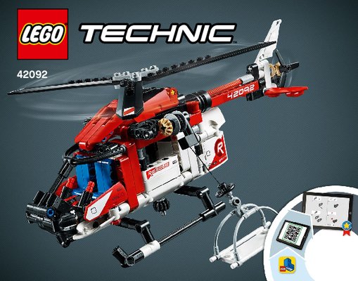 Building Instructions - LEGO - 42092 - Rescue Helicopter: Page 1