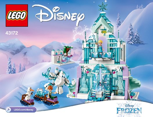 Building Instructions - LEGO - 43172 - Elsa's Magical Ice Palace: Page 1