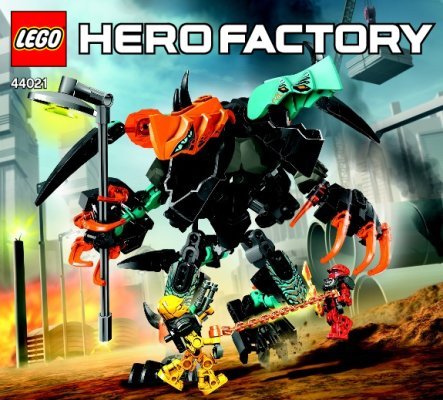 Building Instructions - LEGO - Hero Factory - 44021 - SPLITTER BEAST VS. FURNO & EVO: Page 1